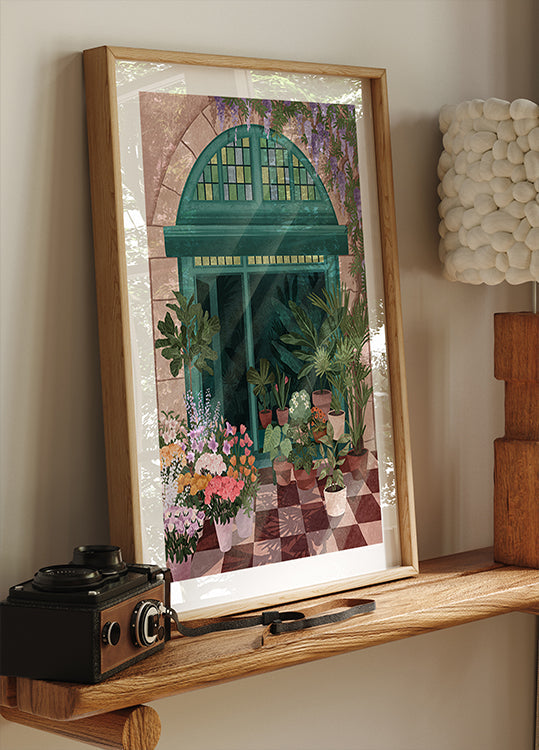 Franse bloemenwinkelposter