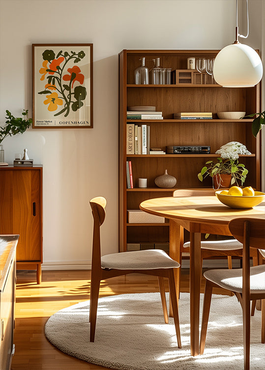 Bloemenmarkt. Kopenhagen-affiche