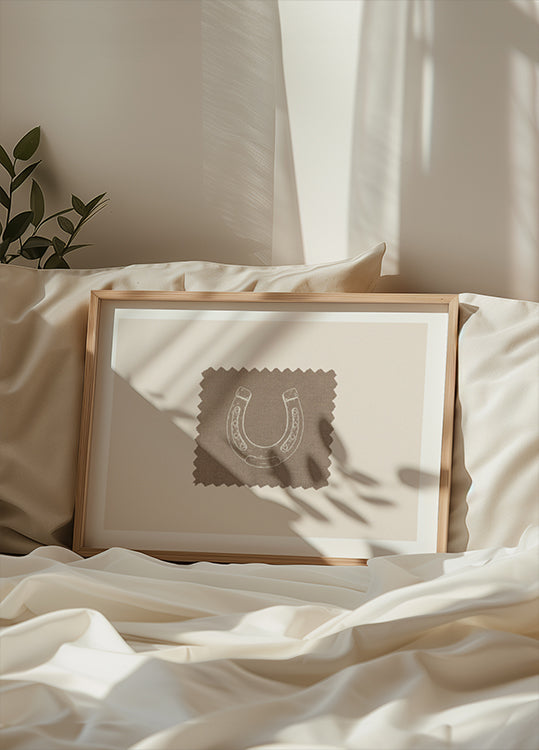 Rustieke hoefijzerlinnen poster