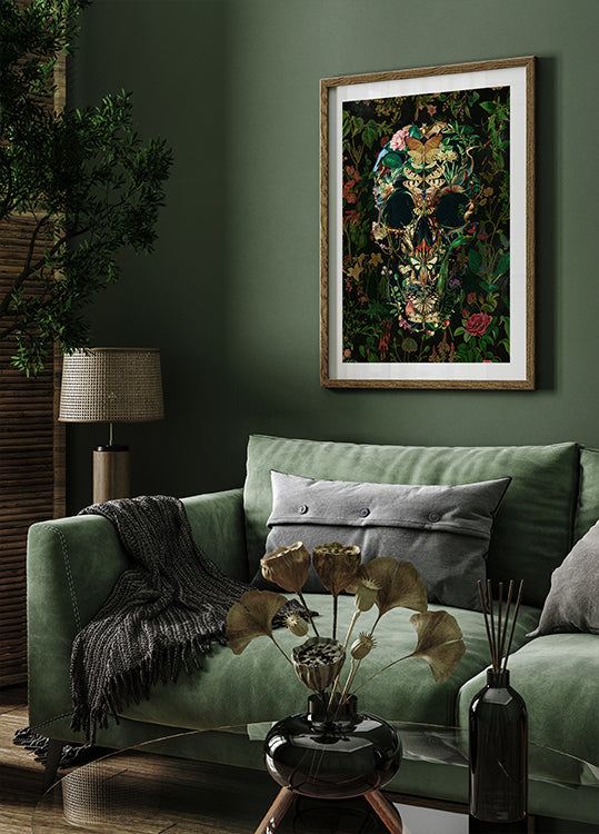 Papillon schedel poster