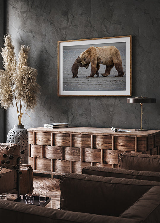 Een kleine beer knuffel poster