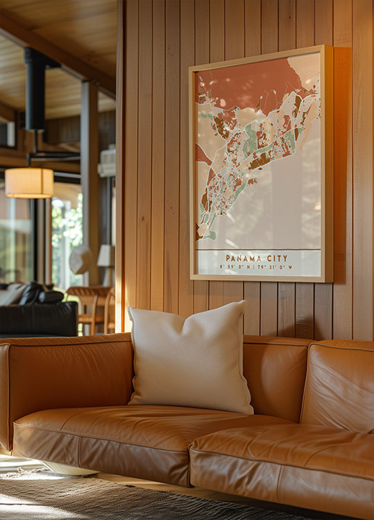 Zwarte kaarten aardetinten 63 poster