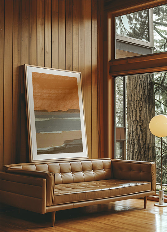 Een rustige herfstavondposter