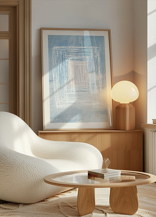 Witte lineaire patronen met geometrisch ontwerp
