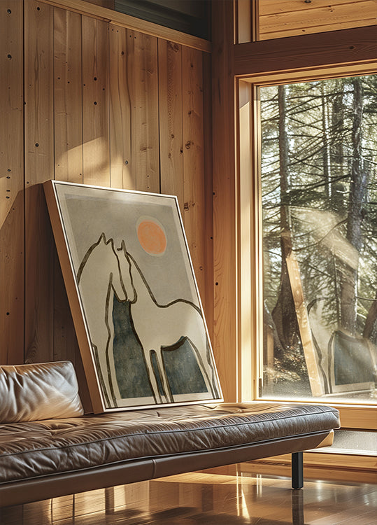 Paarden omhelzing poster