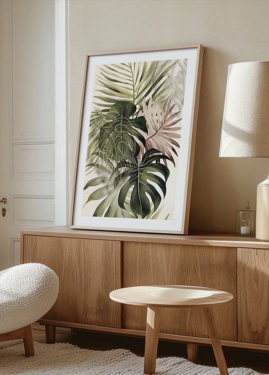 Boho tropisch boeket poster