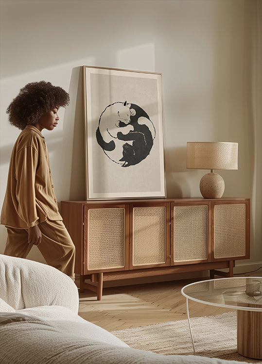 Katachtige harmonie poster