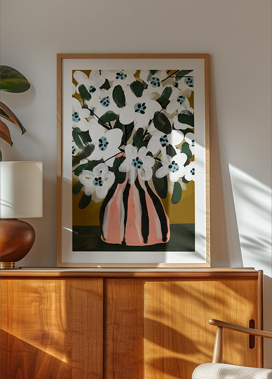 Bloeiende strepen poster