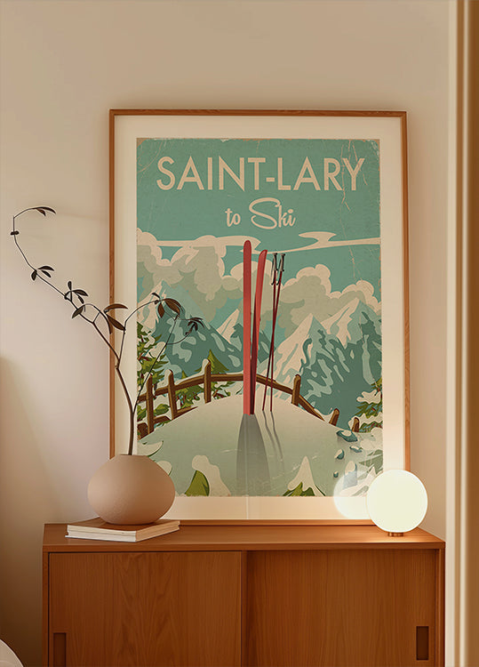 Saint Lary Skiposter (NIEUW)