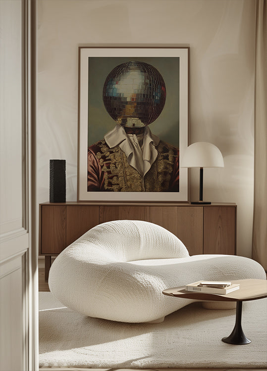 DiscoHead King / gewijzigde collagekunst (NIEUW)