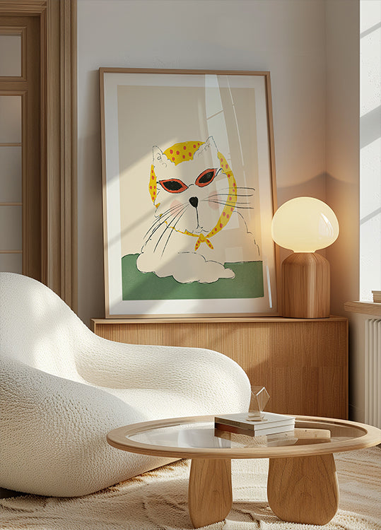 Chique katachtige tasposter