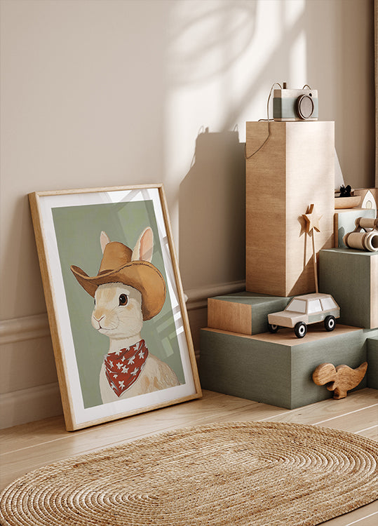 Cowboy konijn-poster