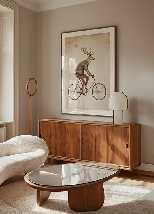 Zelfs een heer rijdt op Poster