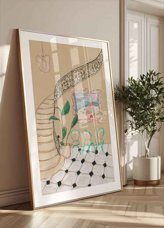 Museumdag in Parijs-poster