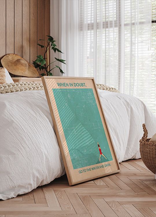 Open water standaard muurkunst