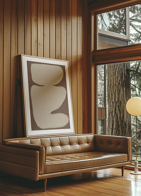 Abstracte gefluisterposter