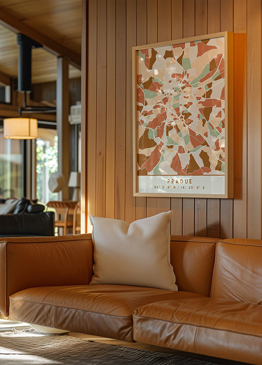 Zwarte kaarten aardetinten 69 poster