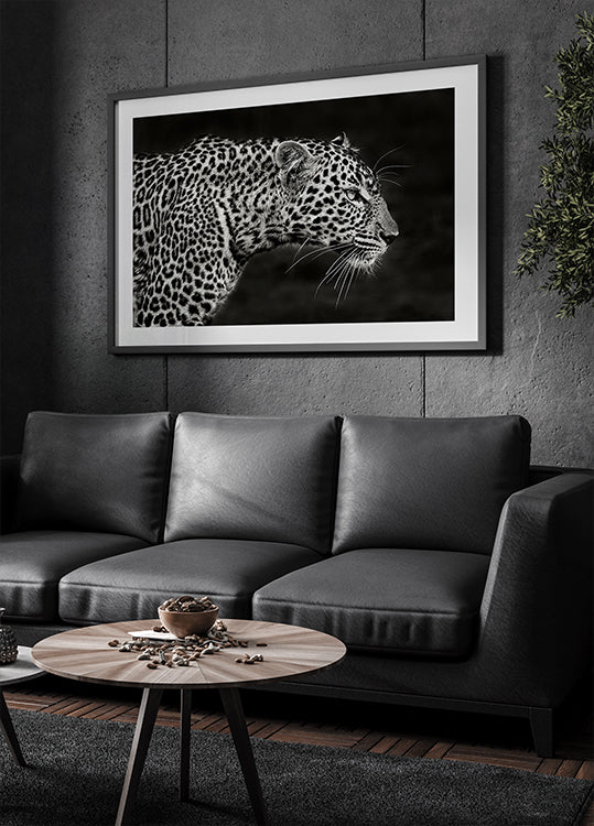 Luipaard close-up poster