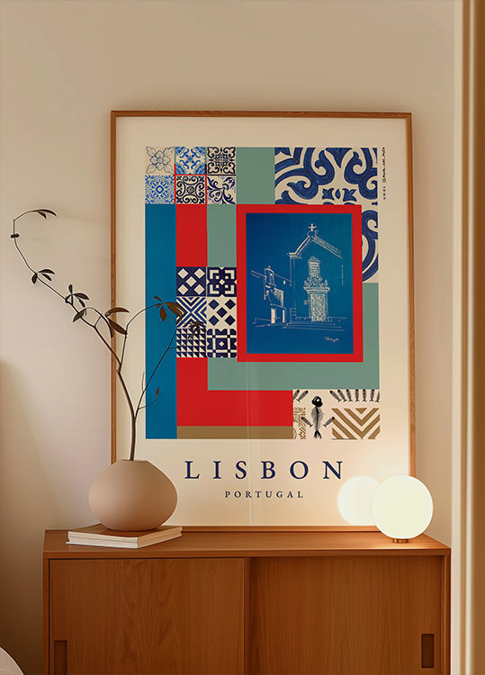 Lissabon gevels poster