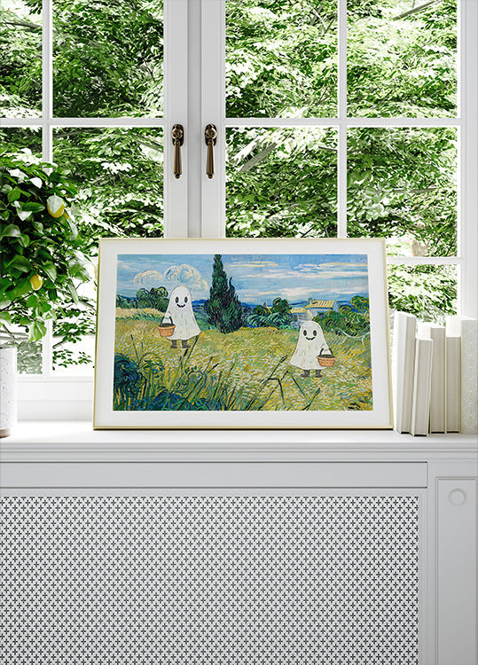 Halloween-landschapsposter