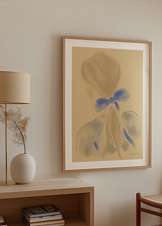 Meisje Met Een Blauw Haarlint