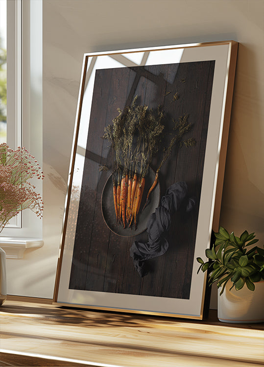 Geroosterde wortelenaffiche