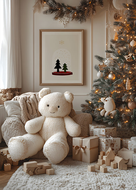 Dansende sneeuwvlokken poster