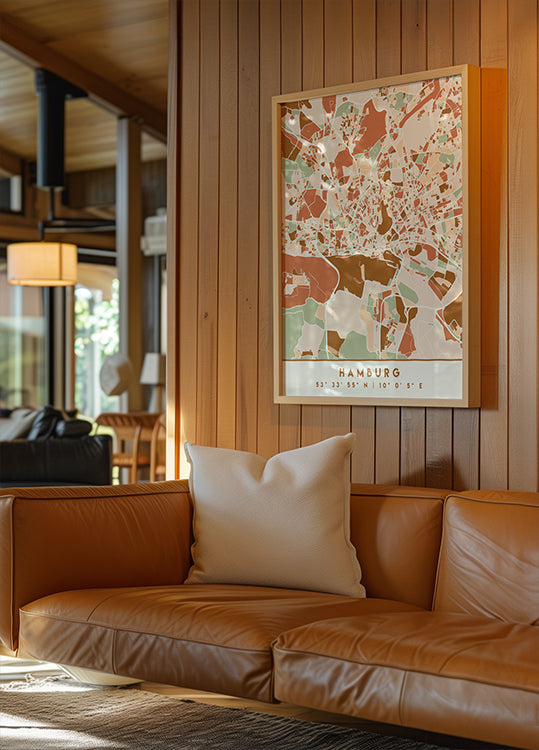 Zwarte kaarten aardetinten 31 poster