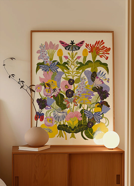Abstracte herfst bloemen