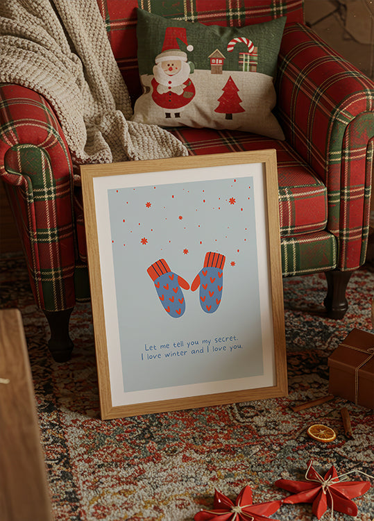 Ik hou van de winter en ik hou van jou Poster