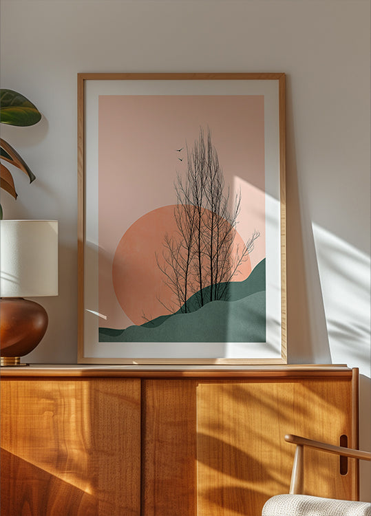 Zonsondergang herinneringen poster