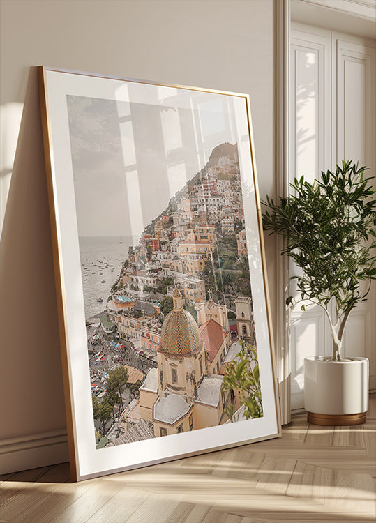 Positano gelukzaligheid poster
