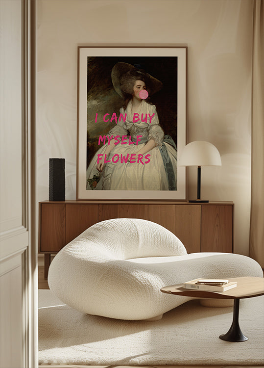 Ik kan mezelf bloemenposter kopen