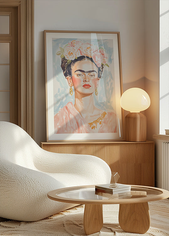 Frida pastelkleurenposter