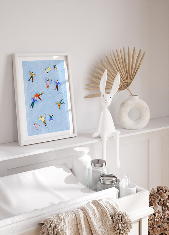 Besneeuwde engelen verrukking poster