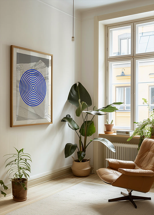 Blauwe echo's poster