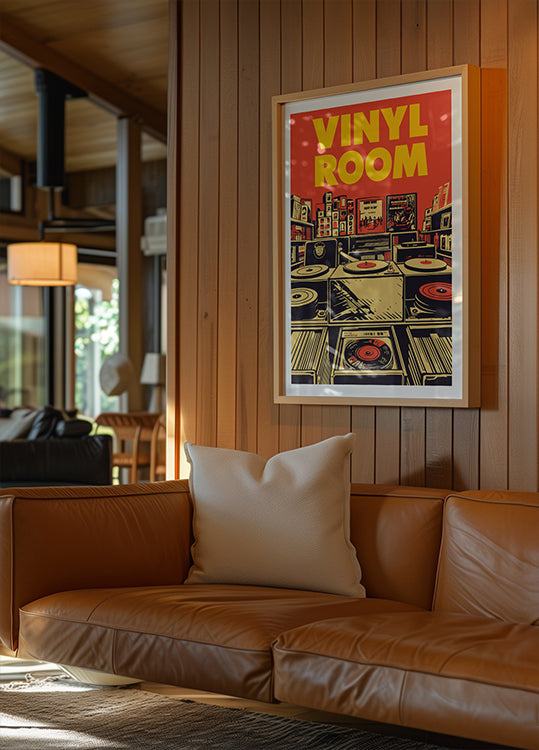 Vinyl kamer kunst print poster