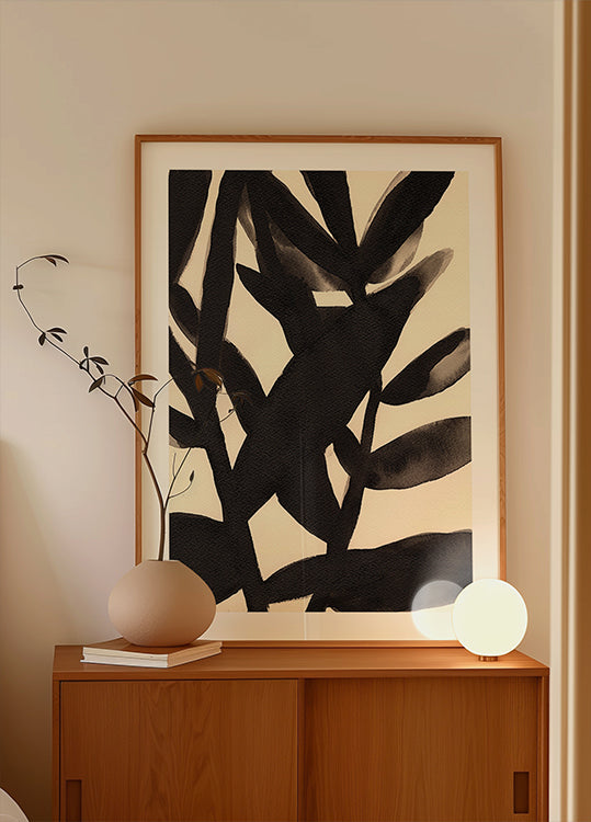 Takken in zwart en beige II poster