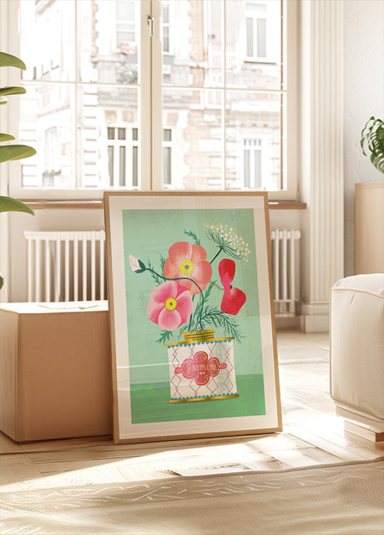Papavers In Jasmijn Thee Poster