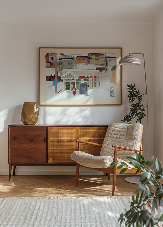 Postkantoor Japan-poster