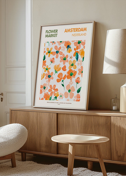 Poster 'Levendige bloemen'