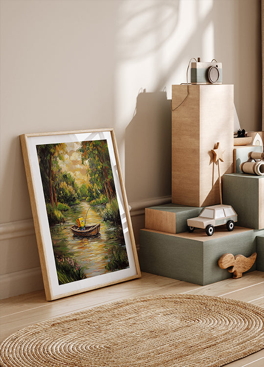 Bob bij de rivierposter