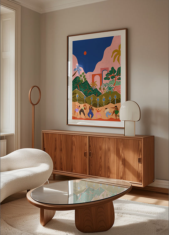 Dansen in het paradijs-poster