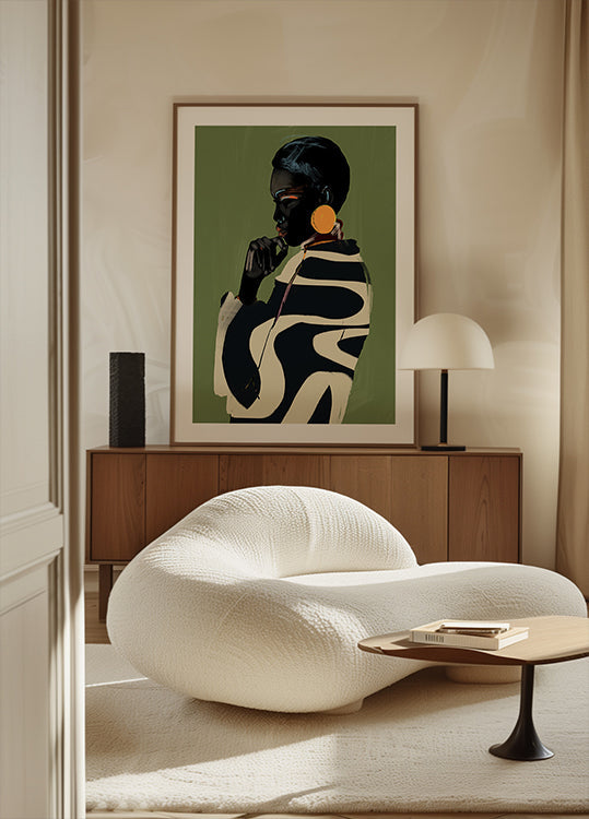 Gewaagde contemplatieposter