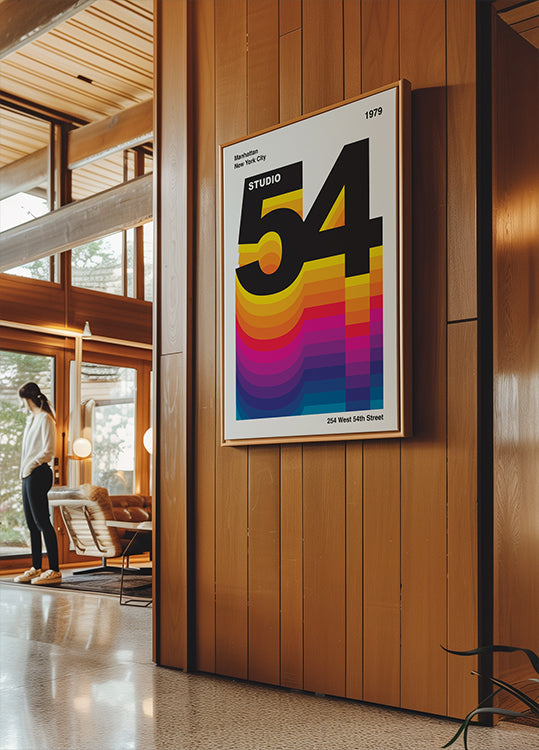 Studio 54 Retro-ontwerpposter