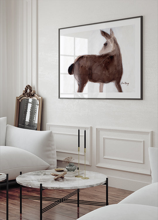 Herten op Creekside Lane-poster