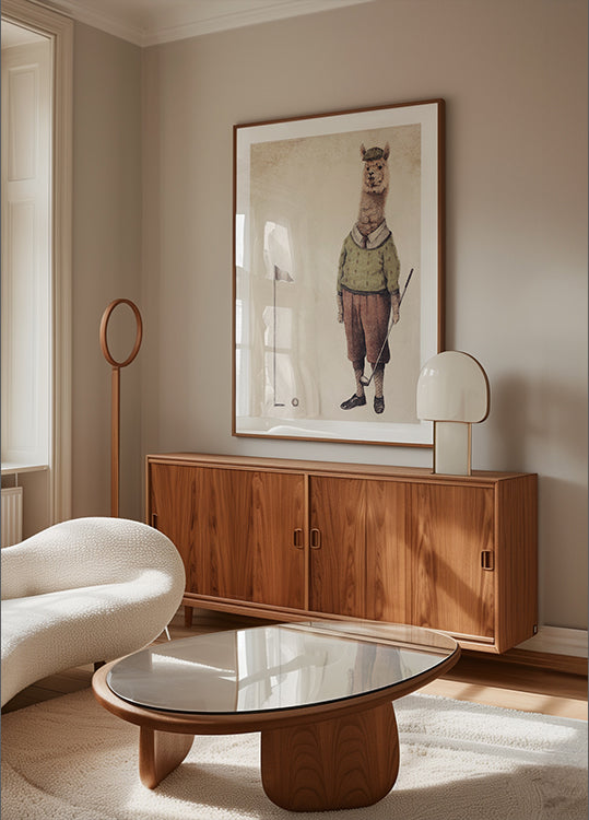 Alpaca Golfclub-poster