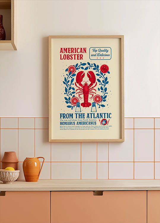 Kreeft keuken print Poster