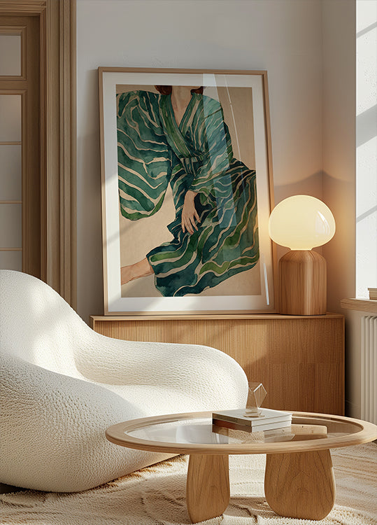 Groene kimonostroom