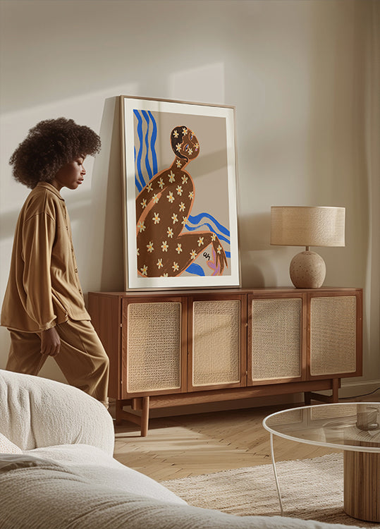 Bloeiende Daisy-poster